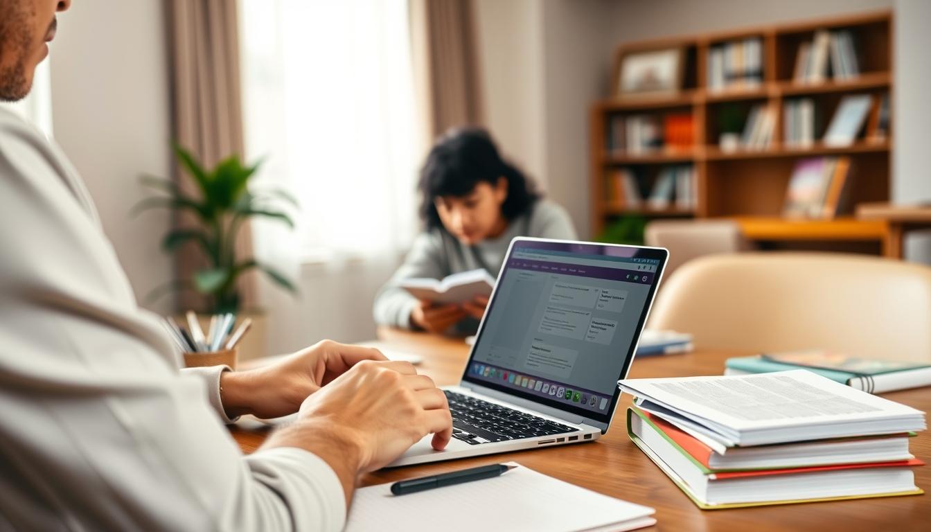 Students collaborating in study space